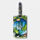 Schützen Sie unsere virale Öko-freundliche Globe-K Gepäckanhänger (Rückseite vertikal)