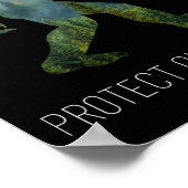 Schützen Sie unsere Wälder, das T-Shirt des Bigfoo Poster (Ecke)