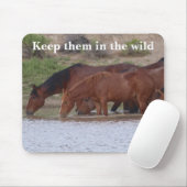Schützen Sie unsere Wildpferde Mousepad (Mit Mouse)