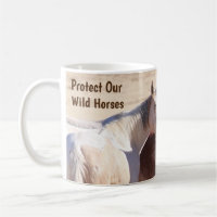 Schützen Sie unsere Wildpferde WENN Tasse