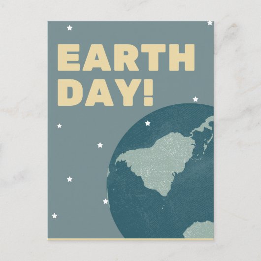 Schützen Sie unseren Planeten, 22. April Postkarte (Vorderseite)