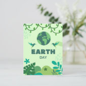 Schützen Sie unseren Planeten, 22. April Postkarte (Stehend Vorderseite)