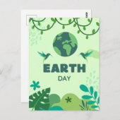 Schützen Sie unseren Planeten, 22. April Postkarte (Vorne/Hinten)