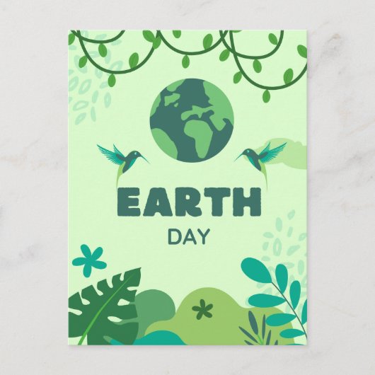 Schützen Sie unseren Planeten, 22. April Postkarte (Vorderseite)