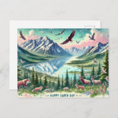 Schützen Sie unseren Planeten, 22. April Postkarte (Vorne/Hinten)