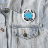 Schützen Sie unseren schönen blauen Marmor Button (Beispiel)