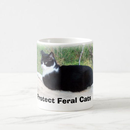 Schützen Sie wilde Katzen Kaffeetasse (Mittel)
