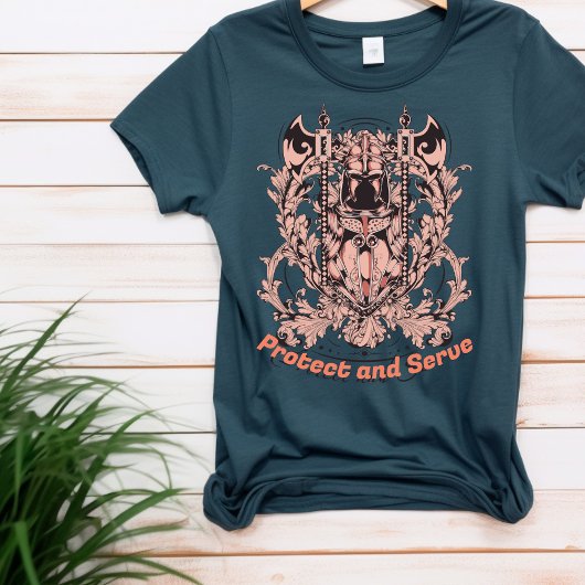 Schützen und Servieren von T - Shirt