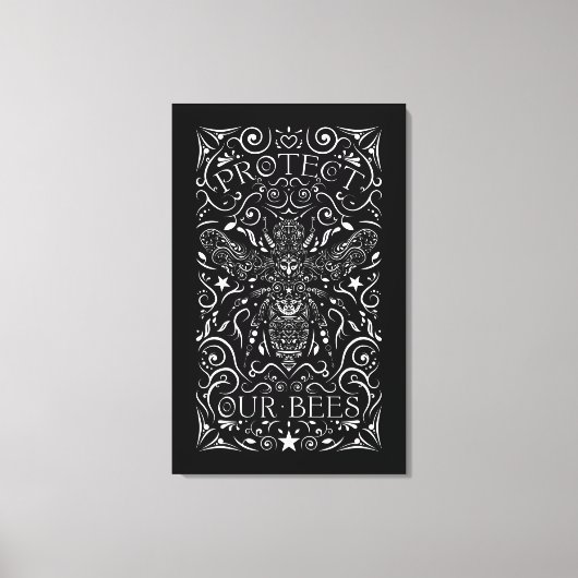 schützen unsere Bienen Leinwanddruck (Vorderseite)