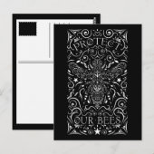 schützen unsere Bienen Postkarte (Vorne/Hinten)