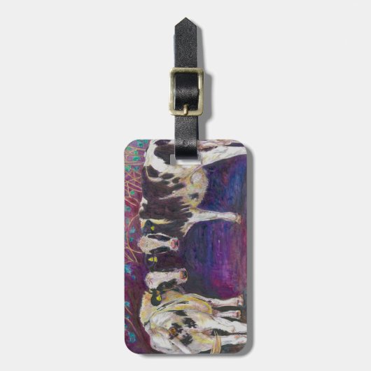 Schützen von Kühen 2011 Gepäckanhänger (Vorderseite vertikal)