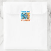 Schützen von Küsten Runder Aufkleber (Tasche)