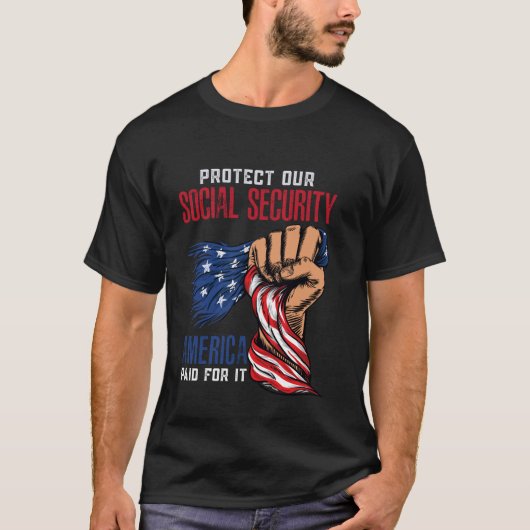SCHÜTZEN WIR UNSERE SOZIALVERSICHERUNG u2013 AMERI T-Shirt (Vorderseite)