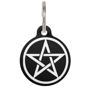 Schützender Hexe-Pentagramm-Haustier-Umbau Haustiermarke