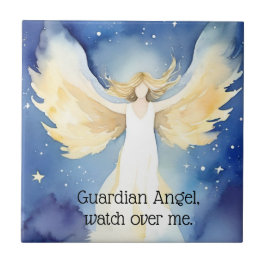 Schutzengel (4,25" x 4,25") Keramik Fliese