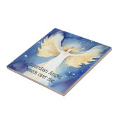 Schutzengel (4,25" x 4,25") Keramik Fliese (Seite)