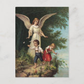 Schutzengel am Abhang 1 Postkarte (Vorderseite)