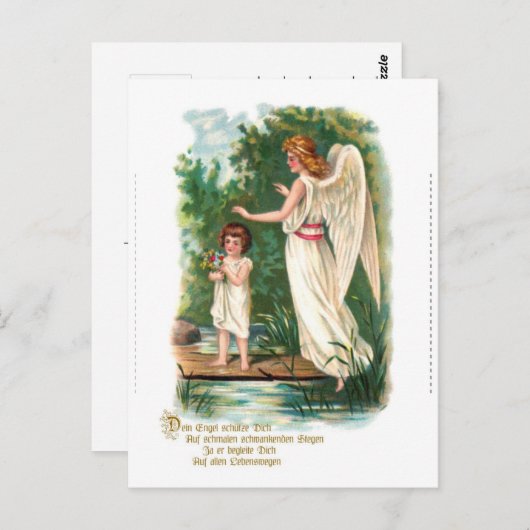 Schutzengel am Steg Postkarte (Vorne/Hinten)