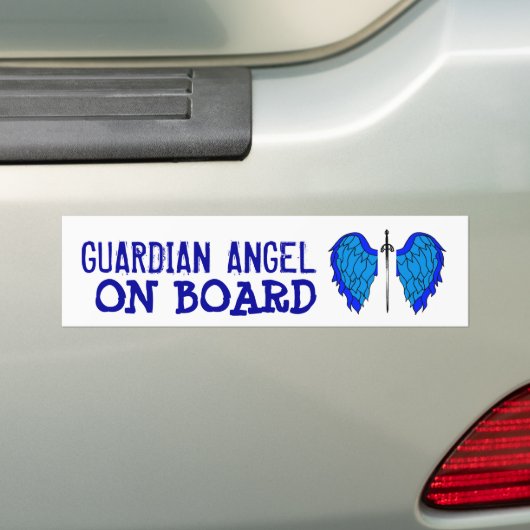 SCHUTZENGEL AN BORD AUTOAUFKLEBER (Auf Auto)