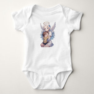 Schutzengel Baby-Body für Jungen Baby Strampler