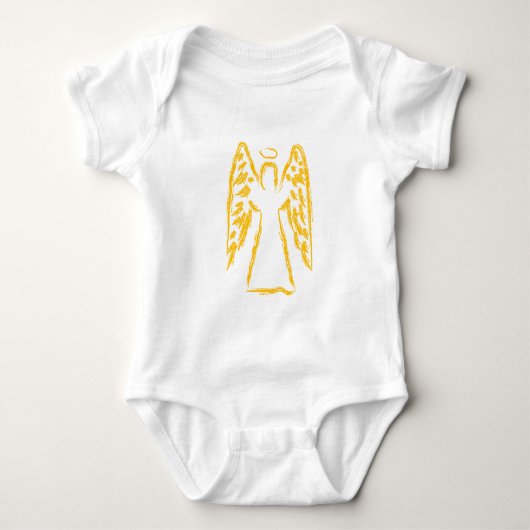 Schutzengel Baby Strampler (Vorderseite)