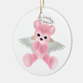 Schutzengel-Bärn-Verzierung KRW rosa Keramikornament (Links)