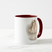 Schutzengel-Blumen-Tasse Tasse (VorderseiteRechts)