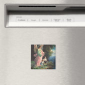 Schutzengel, der Kinder in der Nähe einer Brücke s Magnet (In Situ (Geschirrspüler))