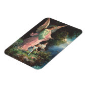 Schutzengel, der Kinder in der Nähe einer Brücke s Magnet (Linke Seite)