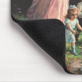 Schutzengel, der Kinder in der Nähe einer Brücke s Mousepad (Ecke)