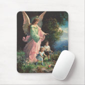 Schutzengel, der Kinder in der Nähe einer Brücke s Mousepad (Mit Mouse)
