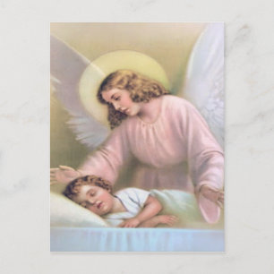 Schutzengel der Kinder, vintage, Reproduktion, Postkarte