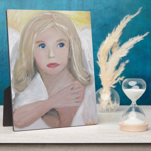 Schutzengel Fotoplatte (Seite)