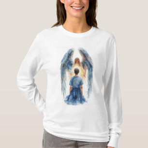 Schutzengel Frauen Langarm T-Shirt
