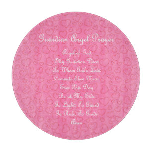 Schutzengel-Gebet Pink Schneidebrett
