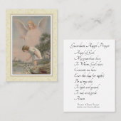 Schutzengel-Gebets-heilige Karte (Vorne/Hinten)