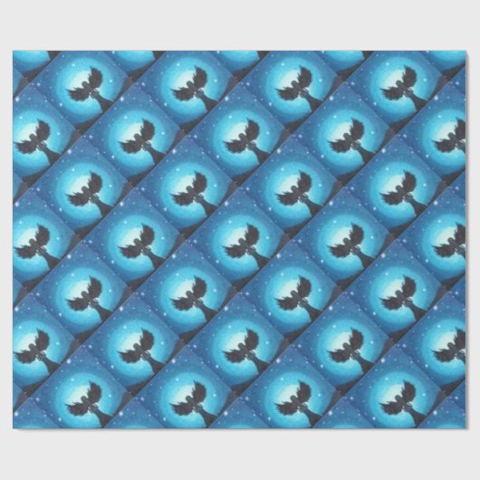 Schutzengel Geschenkpapier (Flach)