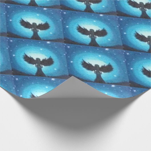 Schutzengel Geschenkpapier (Ecke)