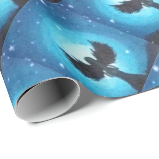 Schutzengel Geschenkpapier (Rolleneckpunkt)