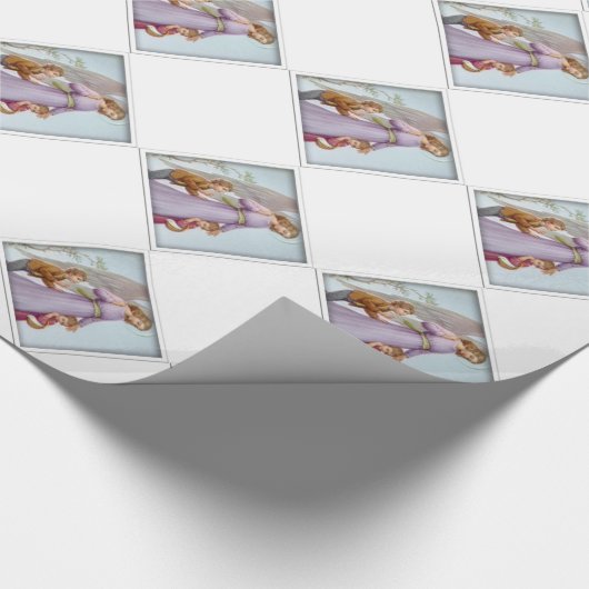 Schutzengel Geschenkpapier (Ecke)