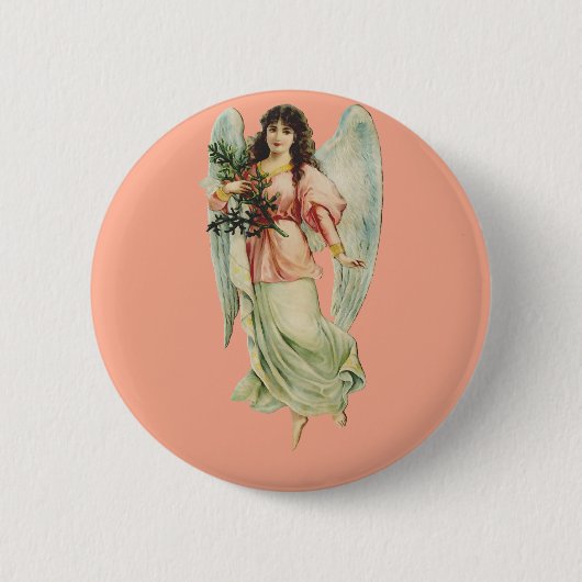 Schutzengel Göttliche Wachsamkeit & Gnade Kunst Button (Vorderseite)