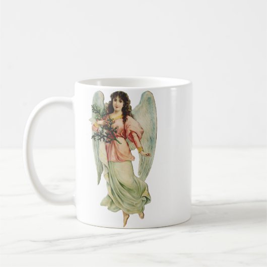 Schutzengel Göttliche Wachsamkeit & Gnade Kunst Kaffeetasse (Links)