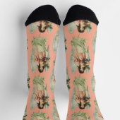Schutzengel Göttliche Wachsamkeit & Gnade Kunst Socken (Oben)