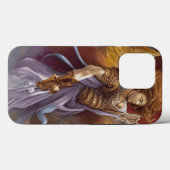 Schutzengel im Aquarelllavender Krieger Case-Mate iPhone Hülle (Rückseite (Horizontal))