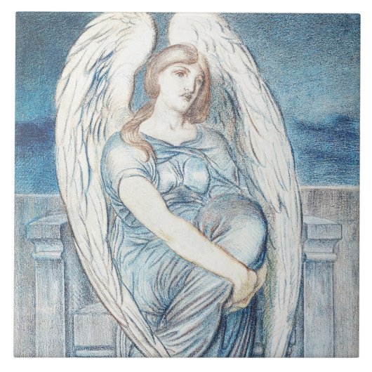 Schutzengel in der hebräischen Bibel Fliese (Vorderseite)