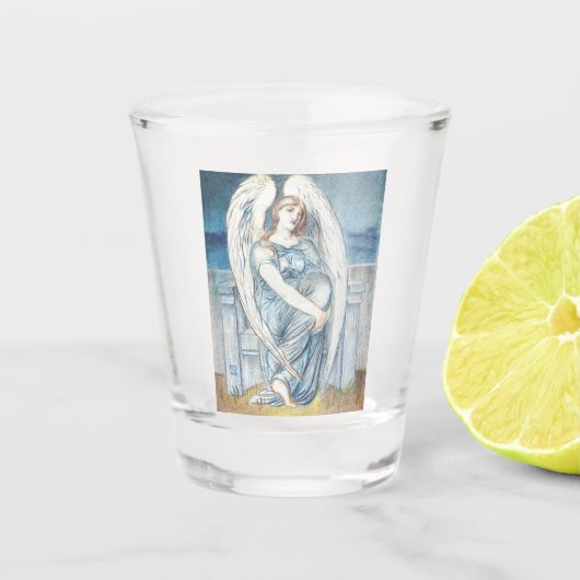 Schutzengel in der hebräischen Bibel Schnapsglas (Vorderseite)