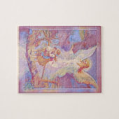 Schutzengel, Kinder und Brücke im Pastell Puzzle (Horizontal)