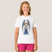 Schutzengel Mädchen T-Shirt (Vorne ganz)