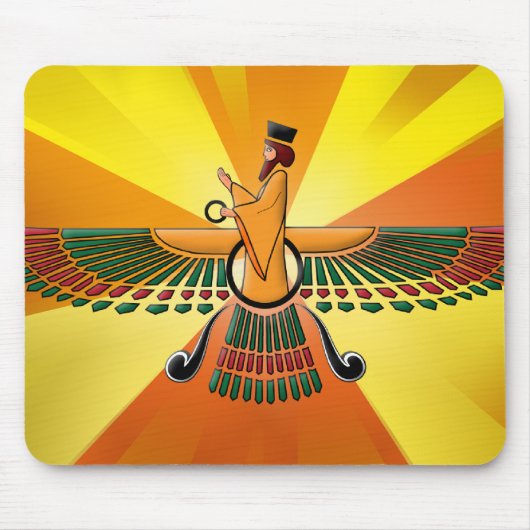 Schutzengel-Mausunterlage Mousepad (Vorne)