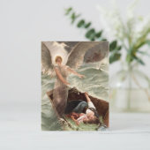 Schutzengel Meer Mutter und Kind Karl Raupp Postkarte (Stehend Vorderseite)